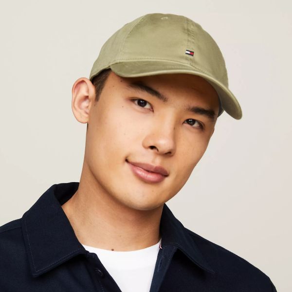 Tommy Hilfiger Flag Soft 6 Panel Cap Donker Groen