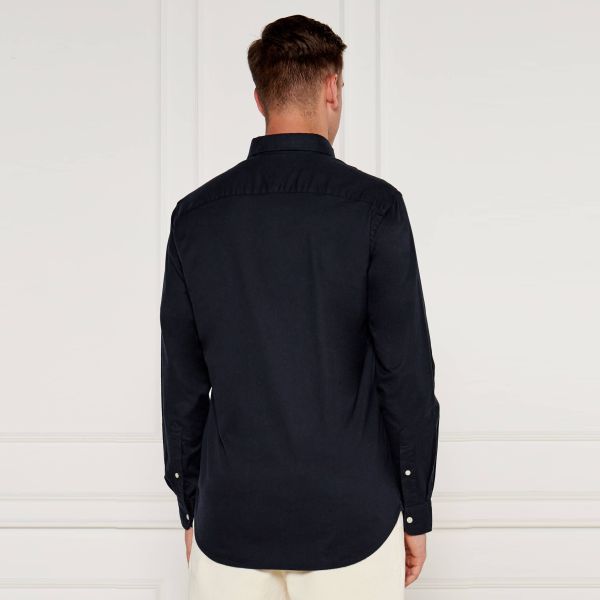 Tommy Hilfiger Flex Brushed Easy Overhemd Navy