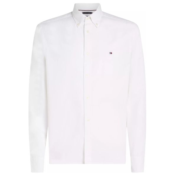 Tommy Hilfiger Flex Dobby Overhemd Wit