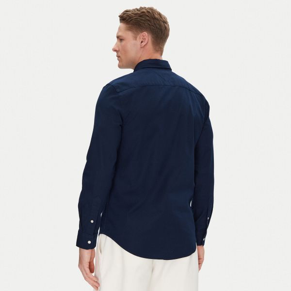Tommy Hilfiger Flex Dobby Overhemd Navy
