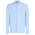 Tommy Hilfiger Flex Poplin Classic Stripe Overhemd Licht Blauw