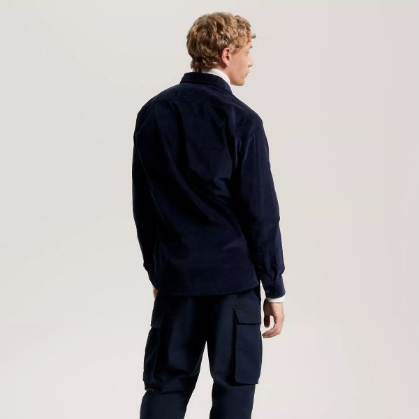 Tommy Hilfiger Flex Solid Corduroy Overhemd Navy