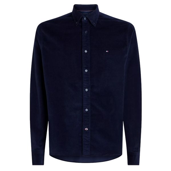 Tommy Hilfiger Flex Solid Corduroy Overhemd Navy