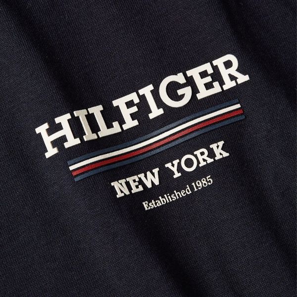 Tommy Hilfiger Hilfiger Global Stripe T-shirt Navy