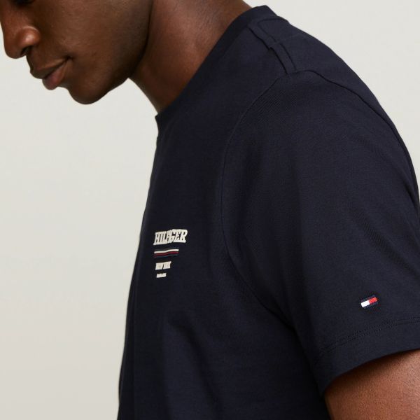 Tommy Hilfiger Hilfiger Global Stripe T-shirt Navy
