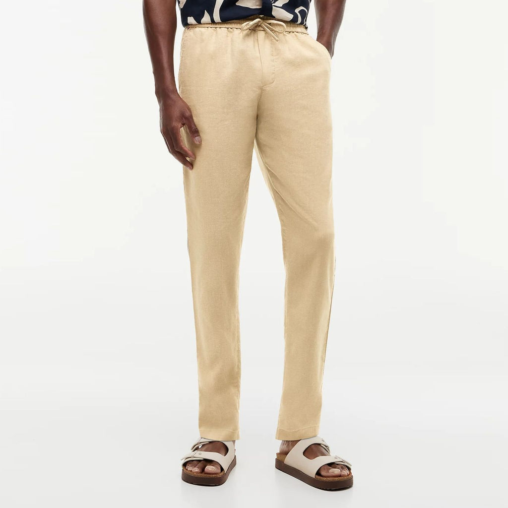 Tommy Hilfiger Harlem Sorona Linnen Broek Beige