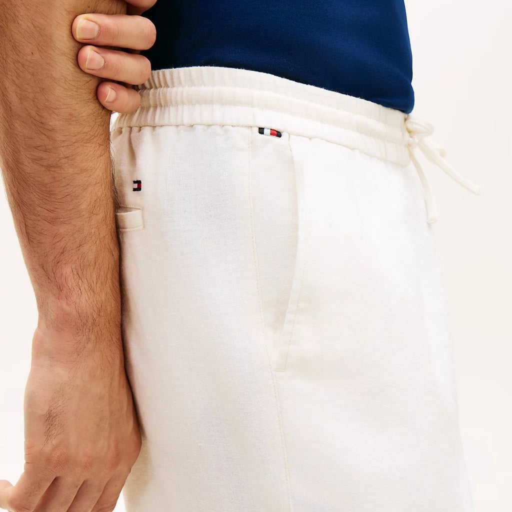 Tommy Hilfiger Harlem Sorona Linnen Broek Off White