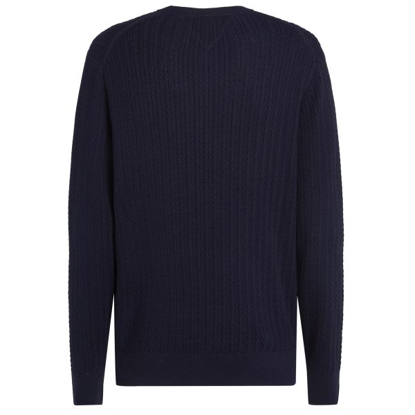 Tommy Hilfiger Herringbone Structure Sweater Navy