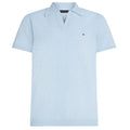 Tommy Hilfiger Knitted Textured Polo Licht Blauw