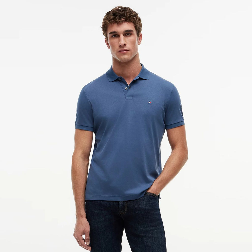 Tommy Hilfiger Liquid Cotton Polo Donker Blauw