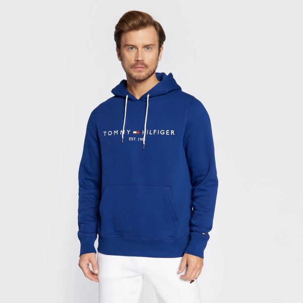 Tommy Hilfiger Logo Hoodie Blauw