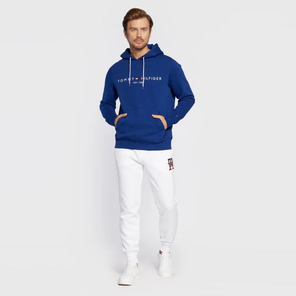 Tommy Hilfiger Logo Hoodie Blauw
