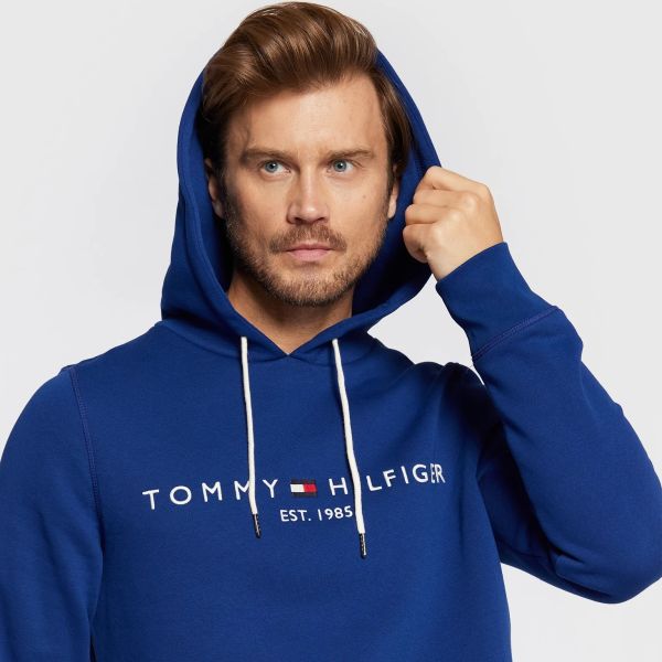 Tommy Hilfiger Logo Hoodie Blauw