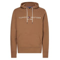 Tommy Hilfiger Logo Hoodie Bruin