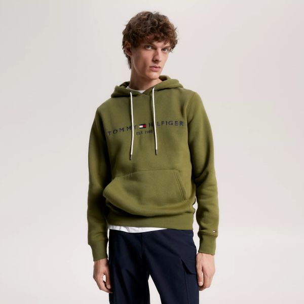 Tommy Hilfiger Logo Hoodie Groen