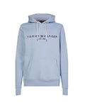 tommy hilfiger logo hoodie licht blauw