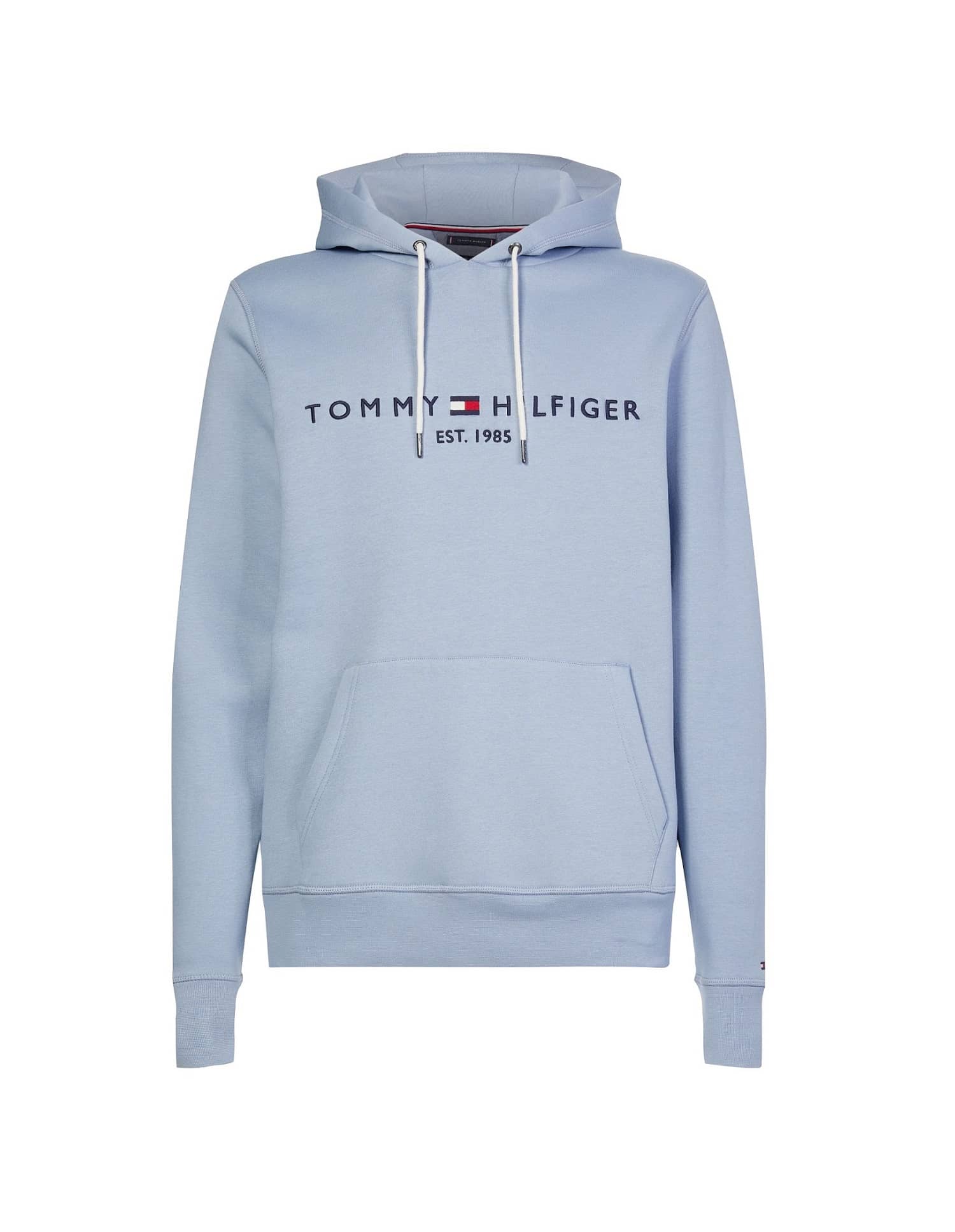 tommy hilfiger logo hoodie licht blauw