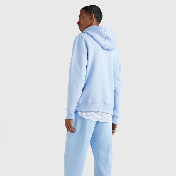 Tommy Hilfiger Logo Hoodie Licht Blauw