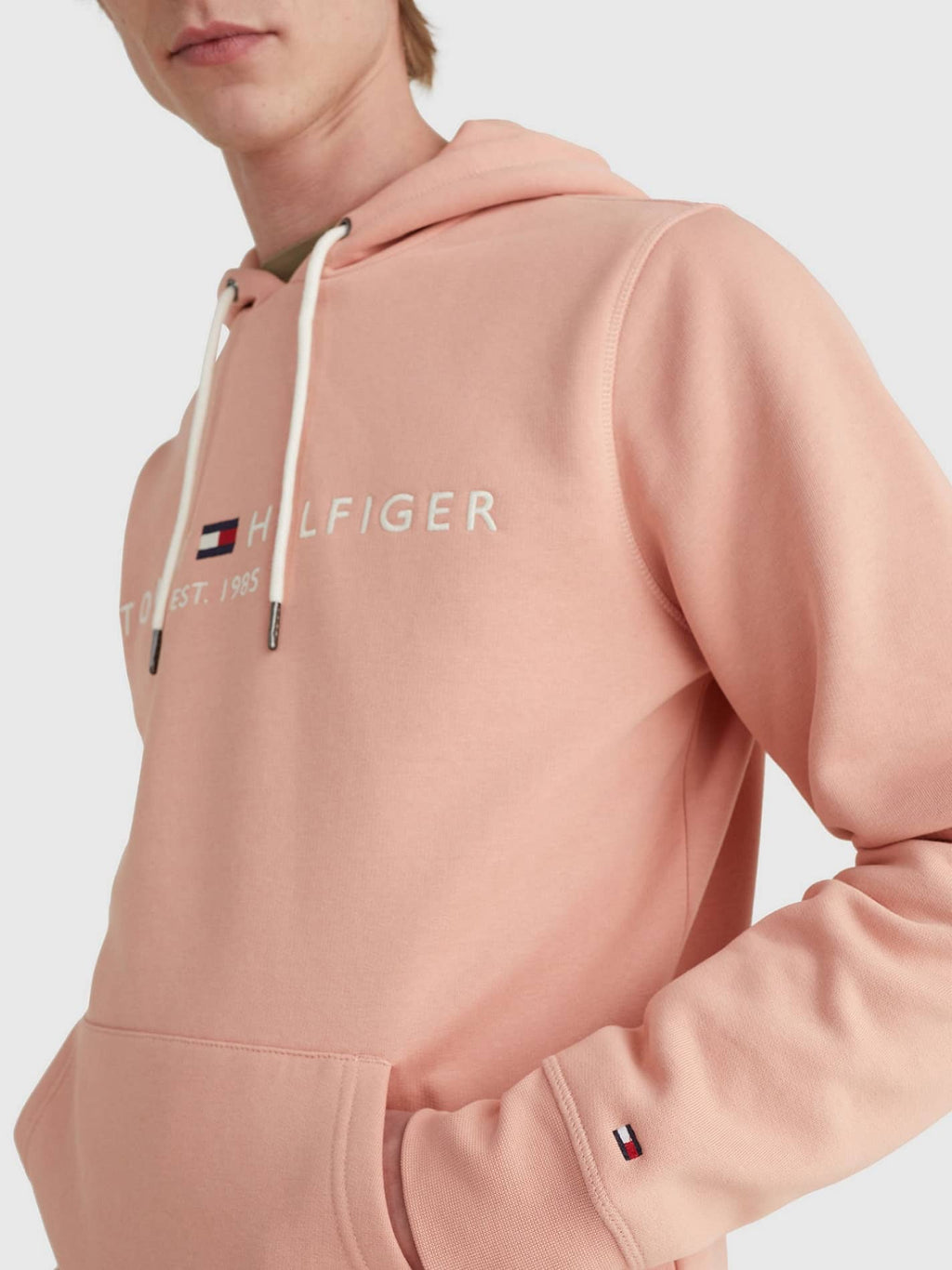 Tommy Hilfiger Logo Hoodie Peach