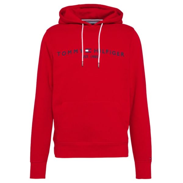 Tommy Hilfiger Logo Hoodie Rood