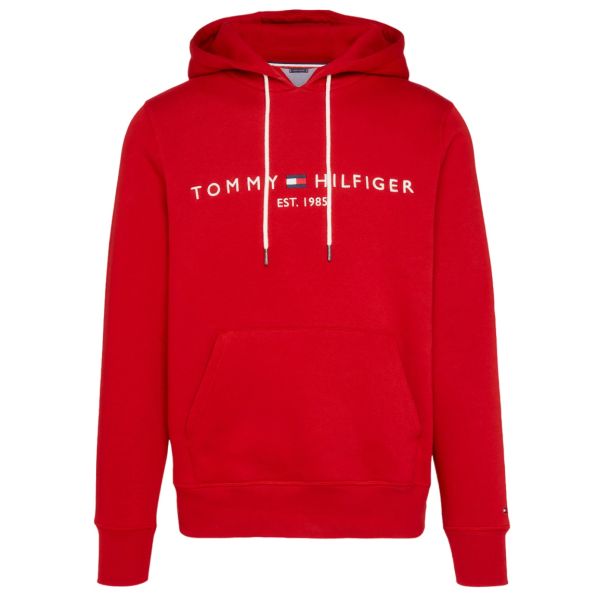 Tommy Hilfiger Logo Hoodie Rood
