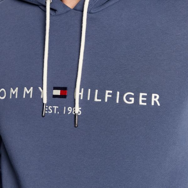 Tommy Hilfiger Logo Hoodie Royal Blauw