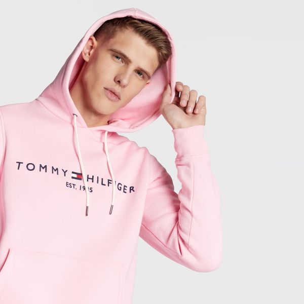 Tommy Hilfiger Logo Hoodie Roze