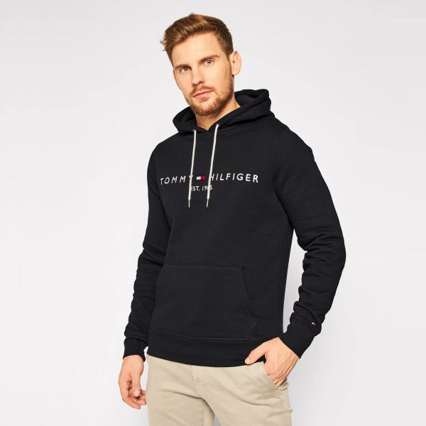 Tommy Hilfiger Logo Hoodie Zwart