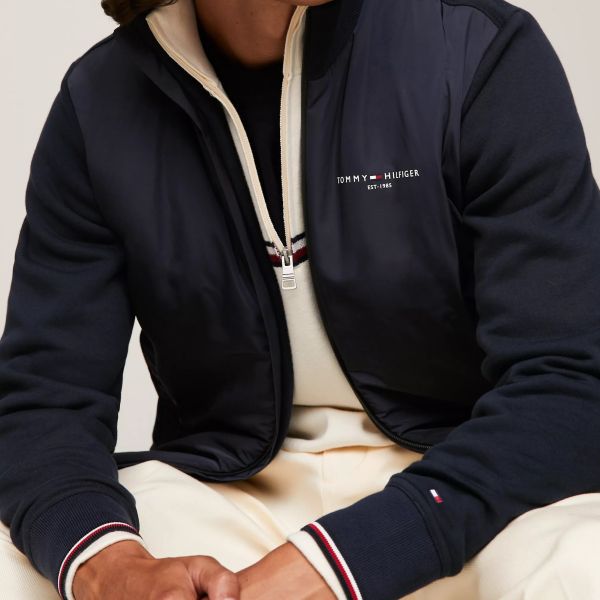 Tommy Hilfiger Logo Mix Media Vest Navy