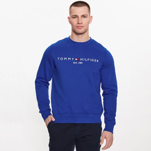 Tommy Hilfiger Logo Sweater Blauw