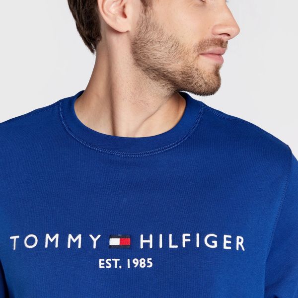 Tommy Hilfiger Logo Sweater Blauw