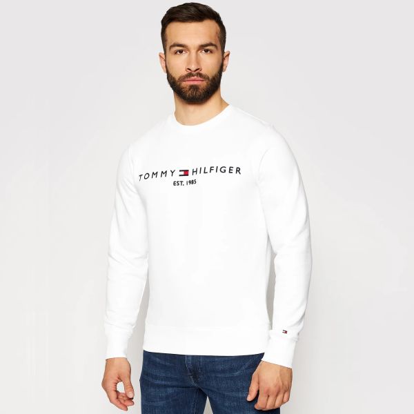 Tommy Hilfiger Logo Sweater Wit