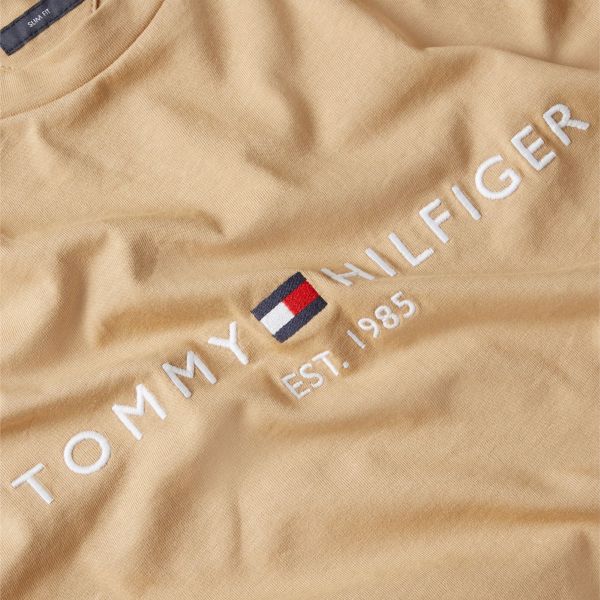 Tommy Hilfiger Logo T-shirt Beige