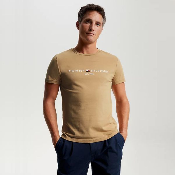 Tommy Hilfiger Logo T-shirt Beige