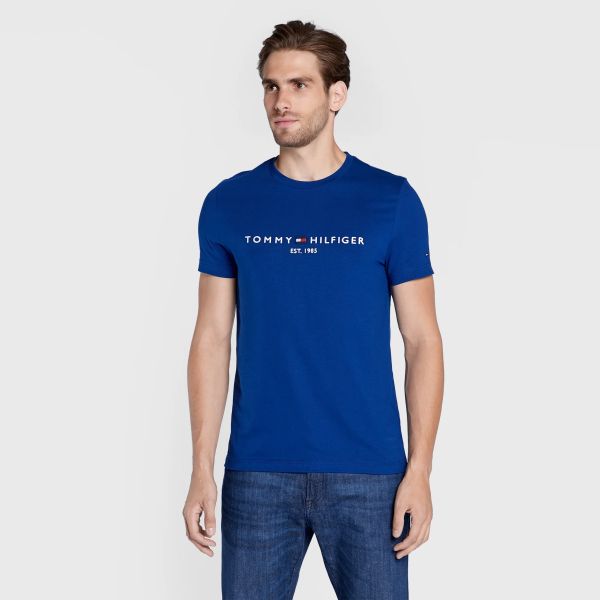 Tommy Hilfiger Logo T-shirt Blauw