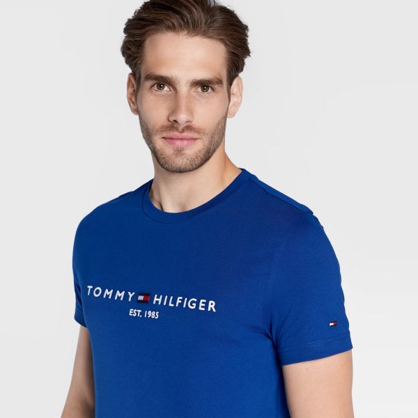 Tommy Hilfiger Logo T-shirt Blauw