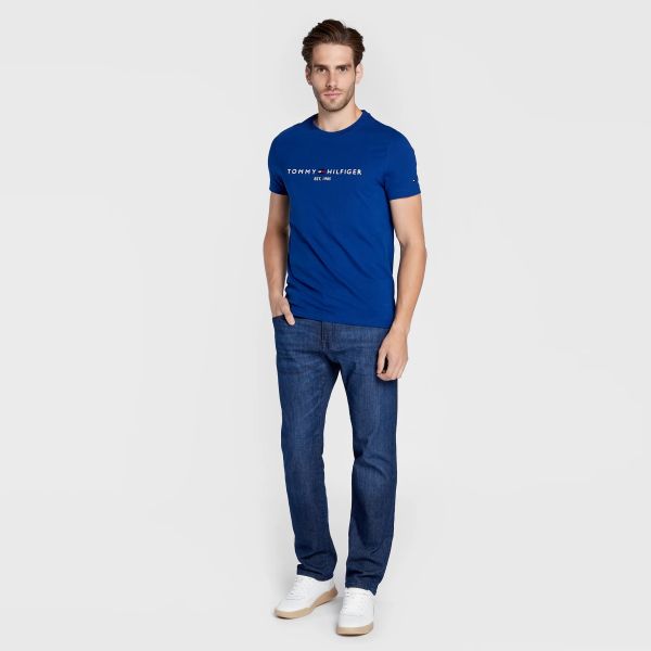 Tommy Hilfiger Logo T-shirt Blauw