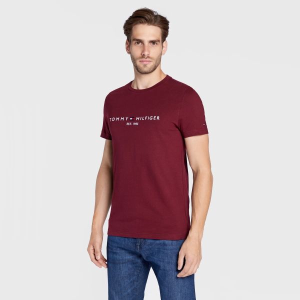 Tommy Hilfiger Logo T-shirt Bordeaux