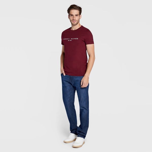 Tommy Hilfiger Logo T-shirt Bordeaux