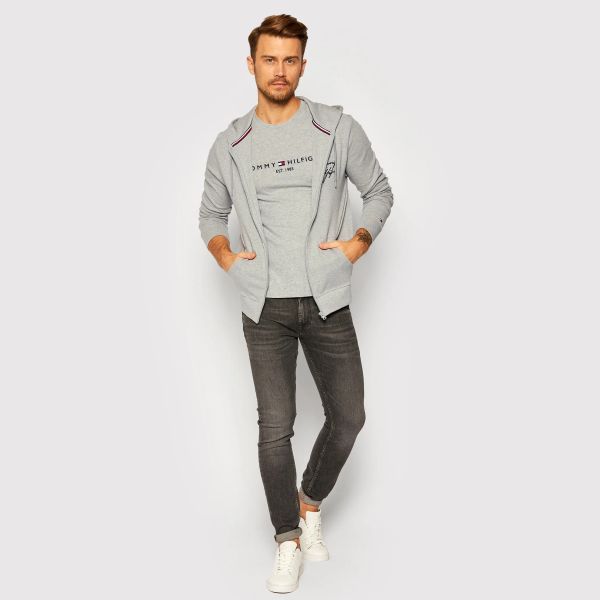 Tommy Hilfiger Logo T-shirt Grijs