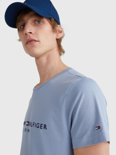 Tommy Hilfiger Logo T-shirt Licht Blauw