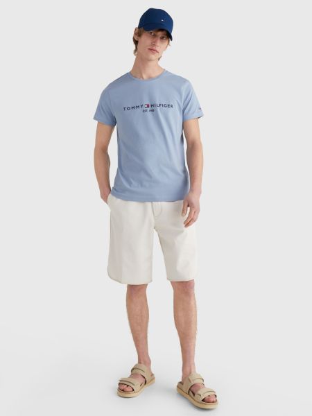 Tommy Hilfiger Logo T-shirt Licht Blauw