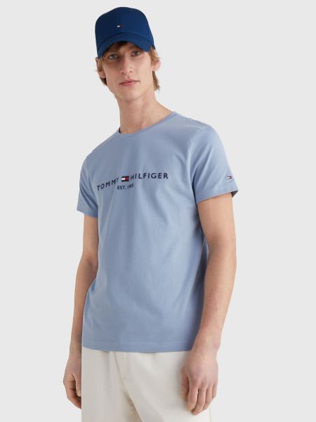 Tommy Hilfiger Logo T-shirt Licht Blauw