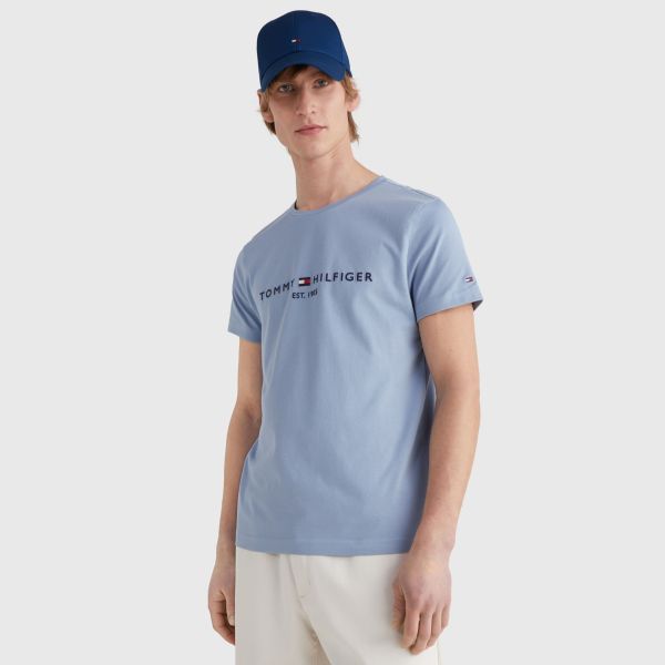 Tommy Hilfiger Logo T-shirt Licht Blauw