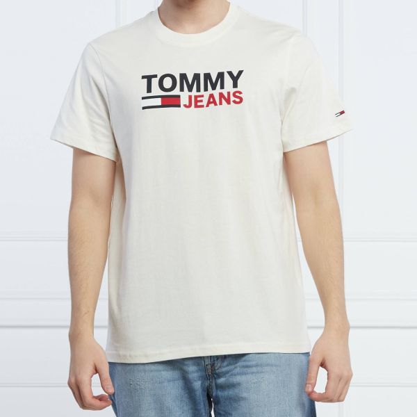 Tommy Hilfiger Logo T-shirt Off White