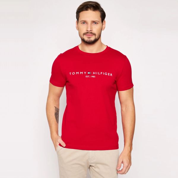 Tommy Hilfiger Logo T-shirt Rood