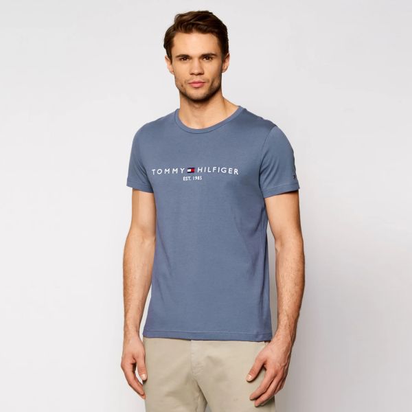 Tommy Hilfiger Logo T-shirt Royal Blauw