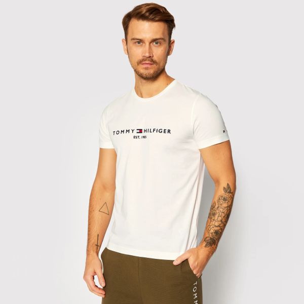 Tommy Hilfiger Logo T-shirt Wit