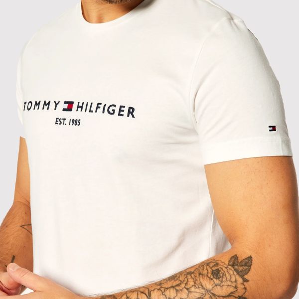 Tommy Hilfiger Logo T-shirt Wit