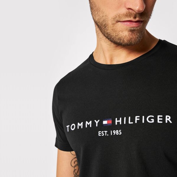 Tommy Hilfiger Logo T-shirt Zwart